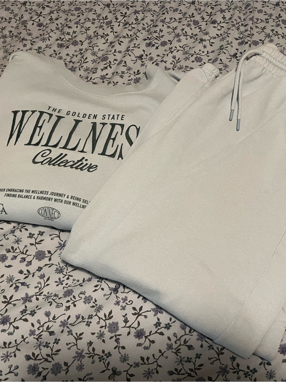 Wellness Collective Sweatshirt & Sweatpants Set - Baby Blue - Picture 7 of 8